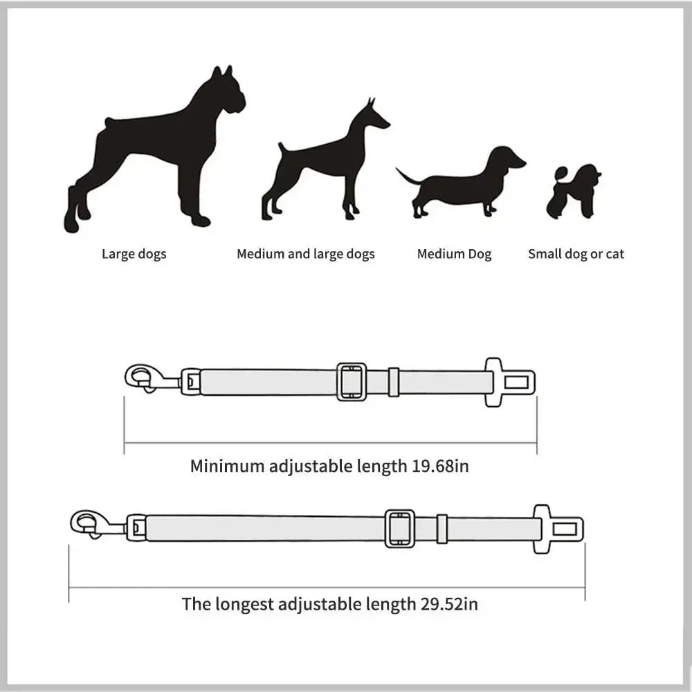 Einstellbare Haustier Katze Hund Auto Sitz Gürtel